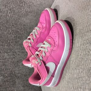 Nike Air Force Ones Pink Kids Size 12